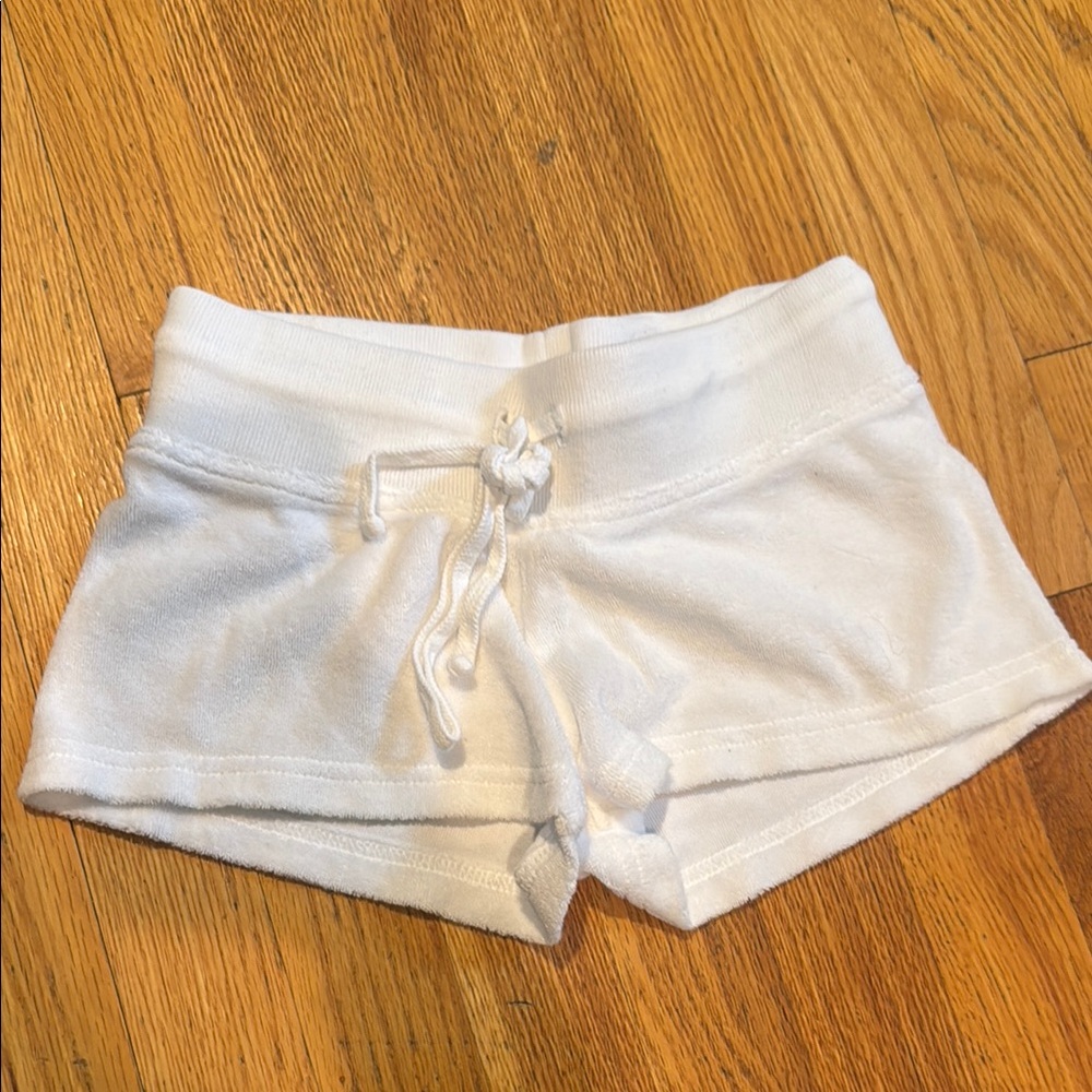 Hard Tail Kids White Drawstring Shorts Size Medium